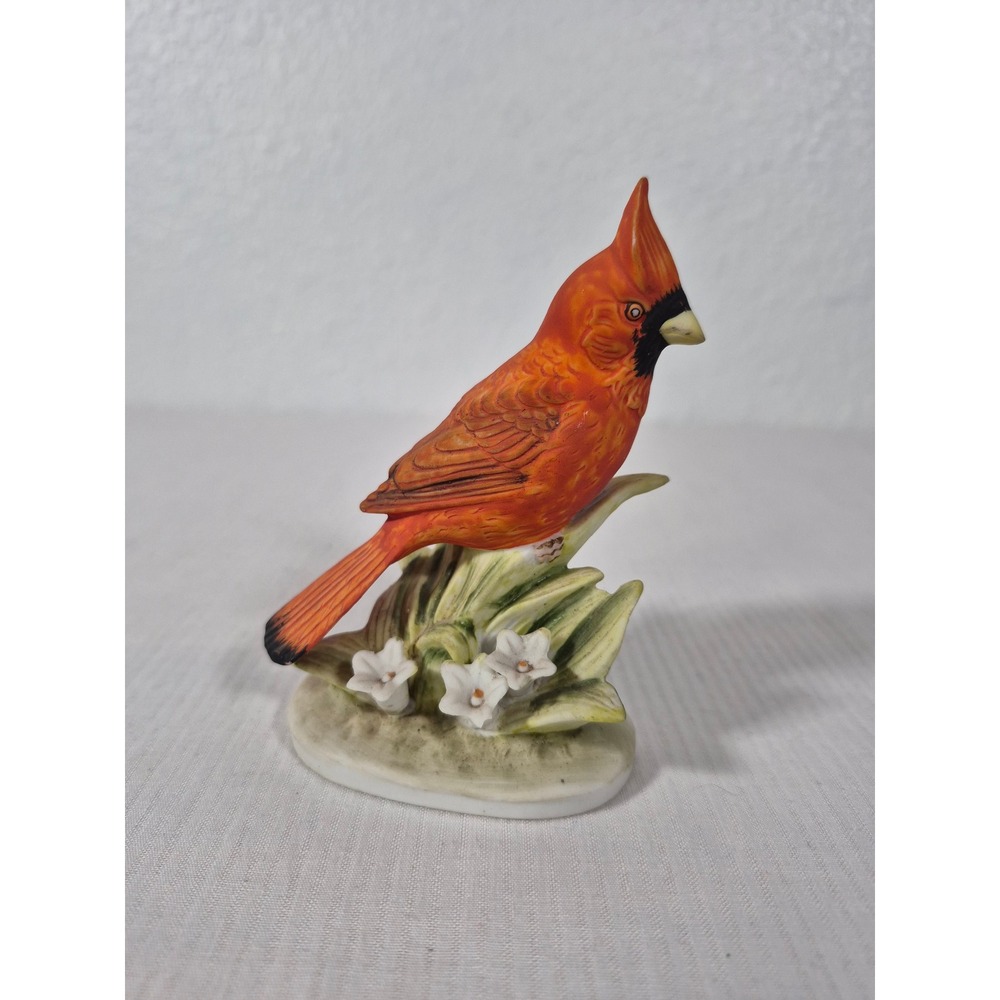 Lefton China Cardinal Head Up Figurine KW464 Hand Painted Porcelain Japan